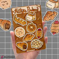 Image 2 of Kitty Bakery Sticker Sheet
