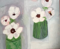 Image 1 of White anemones (framed)