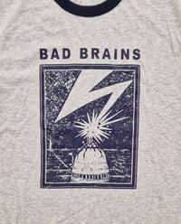 Image 2 of Bad Brains grey/navy ringer tees