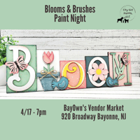 Image 1 of Blooms and Brushes Paint Night