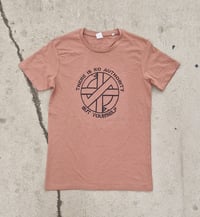 Image 1 of Crass "There is no authority" nude tee