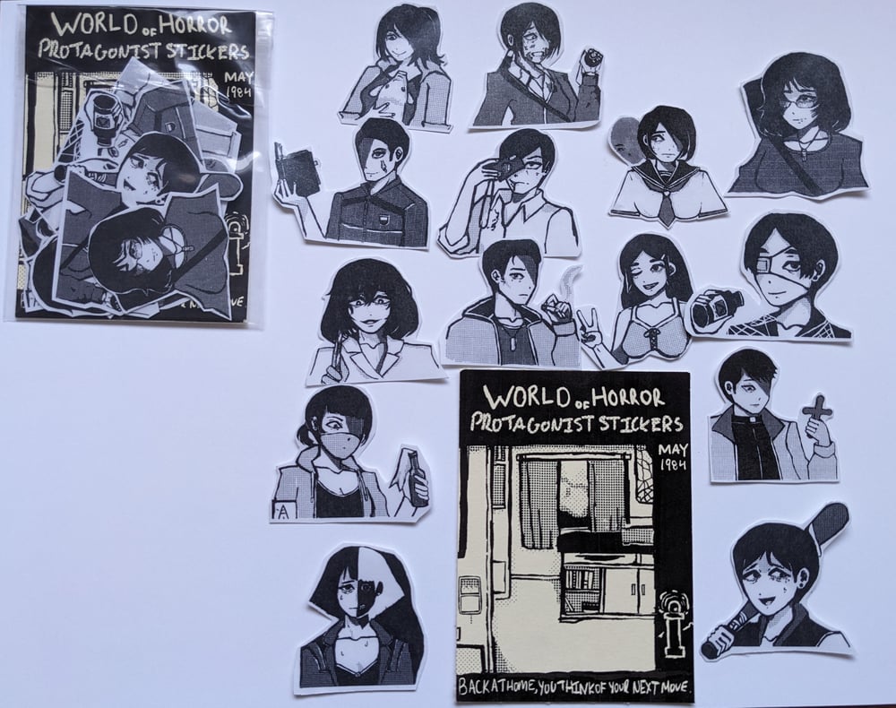 Image of WoH Protagonist Sticker Pack (5 in stock)