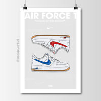 Image 1 of Sneaker Poster Air Force 1 “Color of the Month” Print