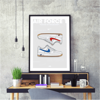 Image 2 of Sneaker Poster Air Force 1 “Color of the Month” Print