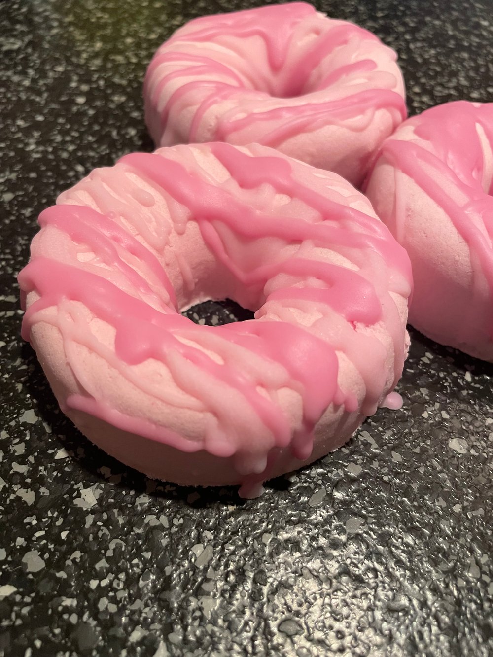 Raspberry Jam Donut Bath Bombs w/Cocoa Butter Frosting 