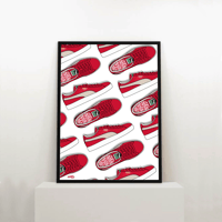 Image 2 of Sneaker Poster Puma Suede “Red” Print