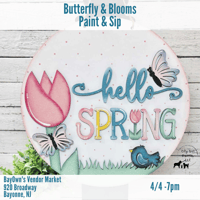 Image 2 of Butterflies & Blooms Paint & Sip