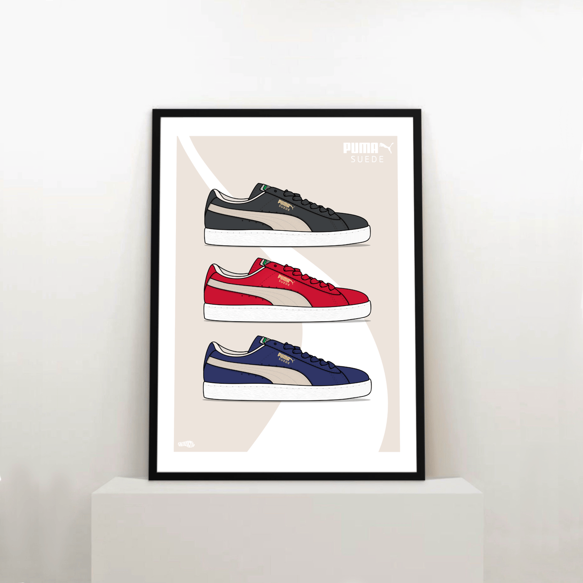 Sneaker Poster Puma Suede Classic Colorways Print sneak.art.el