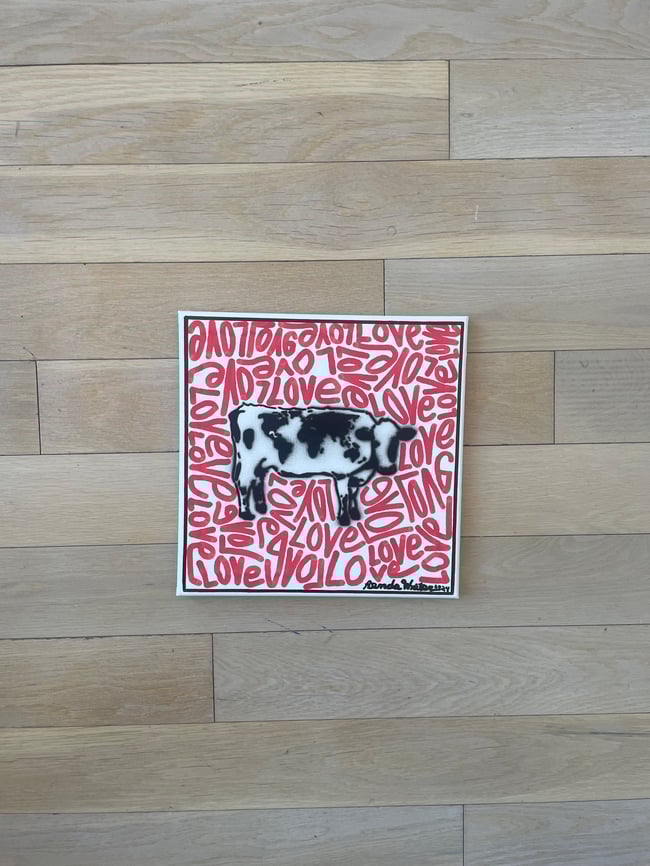 World Cow Collaboration 🌍🐄❤️ 12” x 12” Canvas