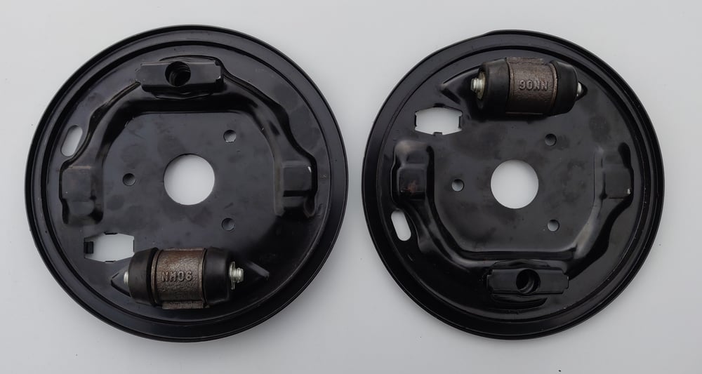 Image of Rear Drum Brake Backplates & Wheel Cylinders