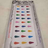 Image 1 of Traditional Multicolor Teardrop shape Bindi