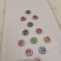 Image 2 of Round Bindi Full of Premiun Crystals Pink, Green, Blue, Yellow, Red & Yellow color