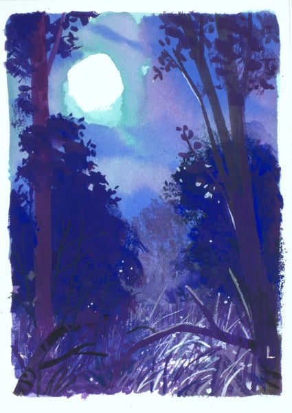 Image of Painting: Poisoned Moon