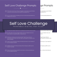 Image 1 of 30 Day Self Love Challenge