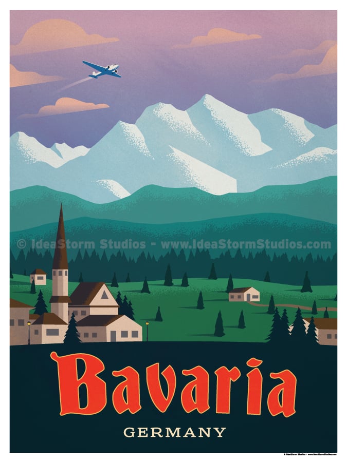 Image of Vintage Bavaria Poster