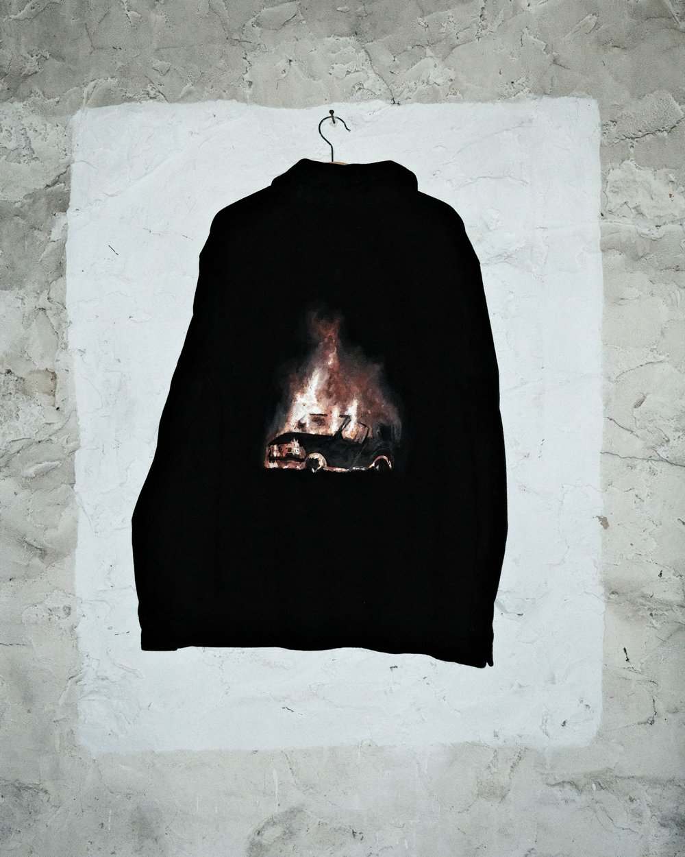 Car Fire Denim Jacket 