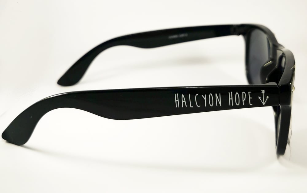 Halcyon Hope // White Anchor Logo - Sunglasses