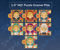 HQ!! Puzzle Enamel Pins