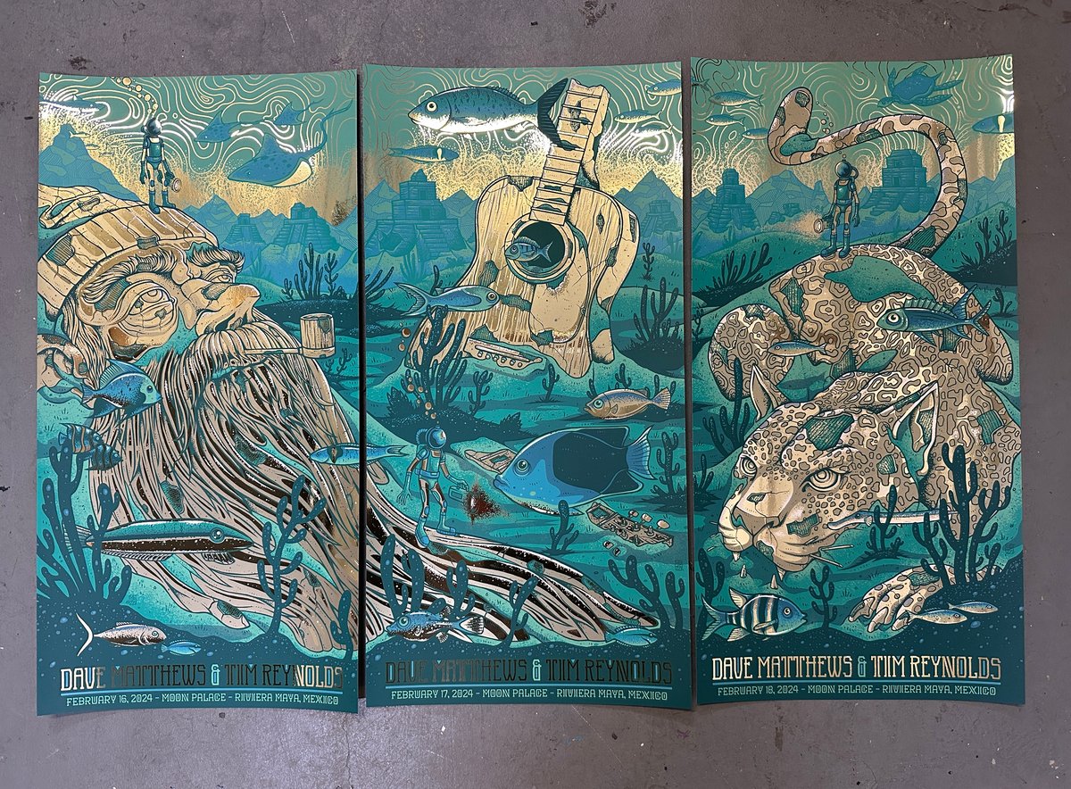 Dave Matthews and Tim Reynolds - Riviera Maya, MX - Triptych