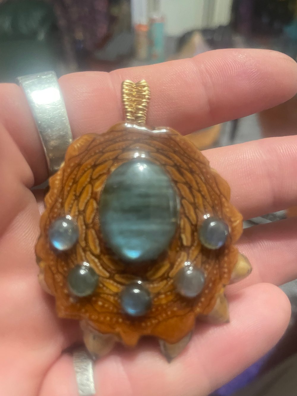 Image of Multiple Labradorite Pendant #15