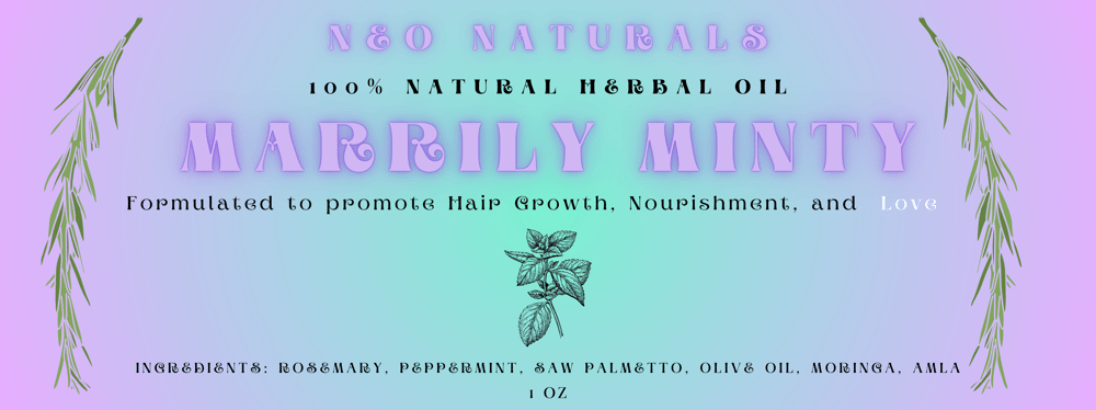 Image of Marrily Minty Natural Herbal Hair Oil