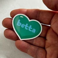 Image of Love Betta Die Cut Sticker
