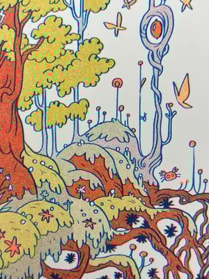 Large 'The Spirit Totoro' Risograph Print