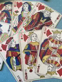 Image 2 of Coffret en carton et velours de 2 Jeux de patience, Tamponnés De 1890, Dos Rose Et Bleu