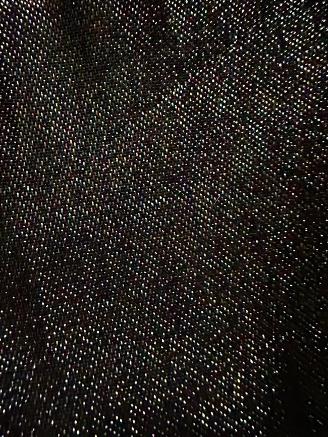 early 1970s black metallic western trousers