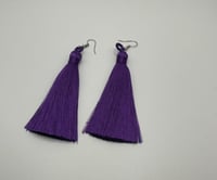 Image 2 of Long tassle earring (deep edition) 