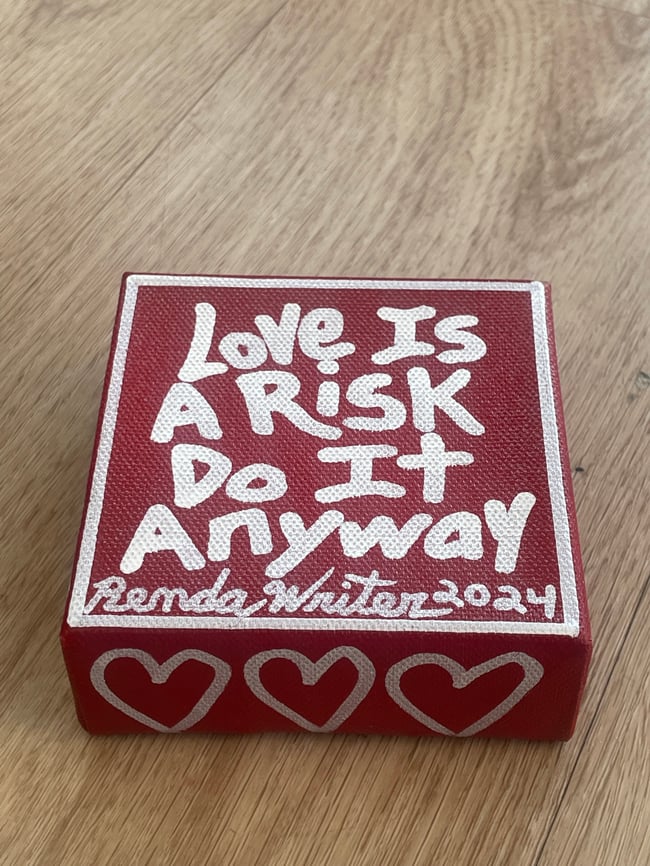 4” x 4” x 1.5” Canvas Block ✍🏻 #2