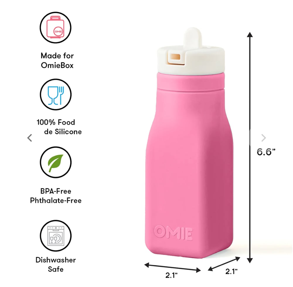 OmieBottle Silicone Drink Bottle Pink