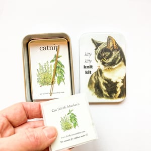 Image of Cat Stitch Marker Tin
