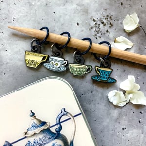 Image of Tea Set Knitting Stitch markers