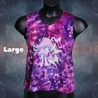 Women's Fit Large Mushies & Moths Muscle Tank