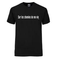 T-shirt - Sur les chemins de ma vie (noir)
