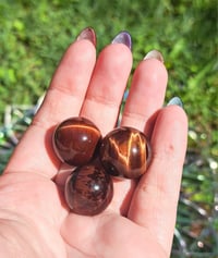 Image 1 of Red Tigers Eye Spheres 