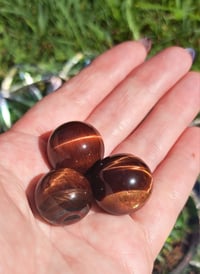 Image 2 of Red Tigers Eye Spheres 