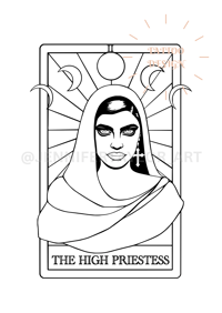 Tattoo Design - The High Priestess