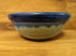 Blue stoneware bowl with sage and blue outer glaze. Image 2