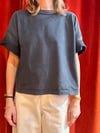Tee-shirt gris anthracite Bellerose