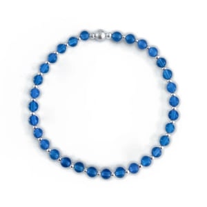 Image of Sterling Silver & Blue Onyx Bead Bracelets 