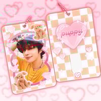 Image 1 of Puppy Plush Acrylic Photocard Holder