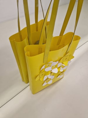 Image of YELLOW WHITE BSIDEBAG