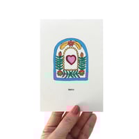 Image 1 of Mexican Frame Heart Card