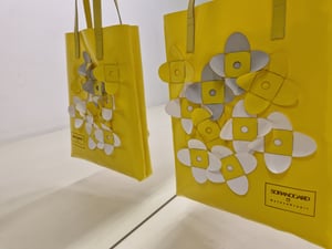 Image of YELLOW WHITE BSIDEBAG