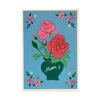 Image 1 of Roses Mother's Day Card from the Chintz Card Collection
