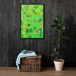 Image of "Moss" Framed canvas