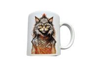 Image 2 of Punk Rock Cat #1 Coffee Mug