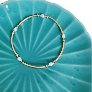 Image of Gold & Pearl Bracelets 